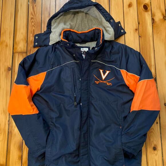 Vintage Y2K 2000s UVA Cavaliers University of Virginia Winter Jacket Size S/M - Picture 2 of 4